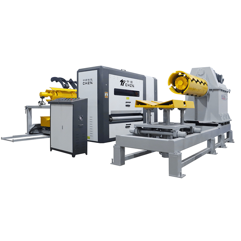 CHZN Automatic Coil Embossing Machine Steel Plate Electric Cnc Metal Sheet Process Production Line with Rewinding And Unwinding