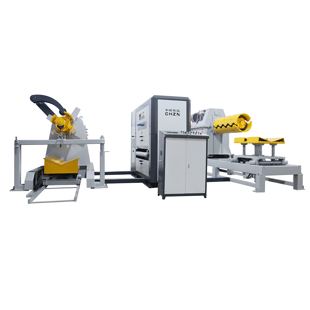 CHZN Automatic Coil Embossing Machine Steel Plate Electric Cnc Metal Sheet Process Production Line with Rewinding And Unwinding