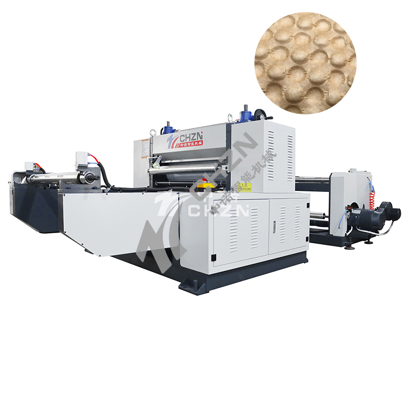 CHZN Honeycomb Kraft Paper Embossing Making Machine Manufacturer For Beehive Fishnet Roll Electric Forming Winding 