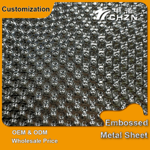 Dot Pattern Metal Embossed Panels stainless steel honeycomb panel sheet material 4x8