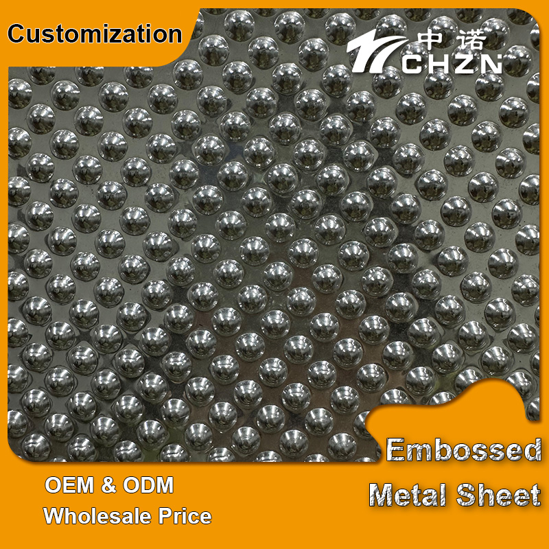 Dot Pattern Metal Embossed Panels stainless steel honeycomb panel sheet material 4x8