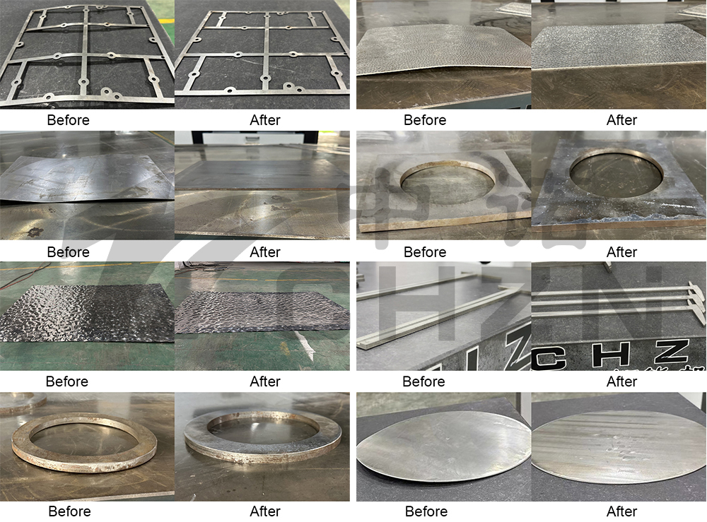 before and after sheet leveling machine 