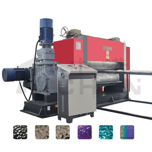 CHZN Atomatic Electric Roller Leveler Machine for Steel Plate Precision Electric Honeycomb Embossing Mesh Machine