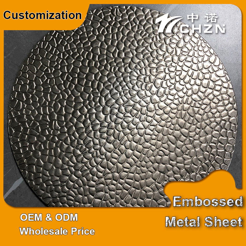 beaten metal sheet aluminum textured decorative hammered sheet metal embossed panels