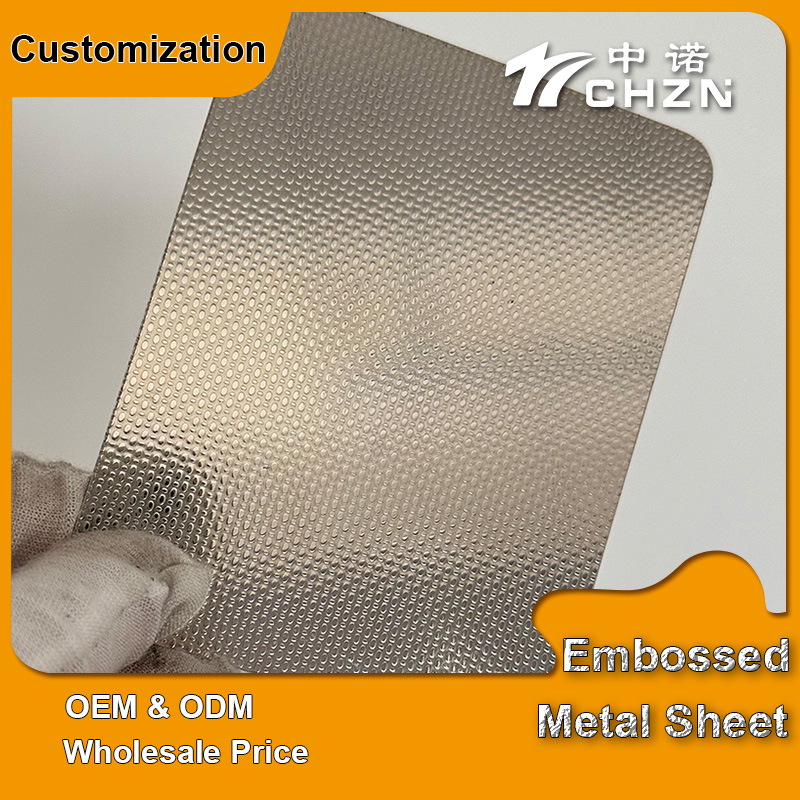 Single side embossed sheet metal decorative stainless steel panels 4x8 customized patterned