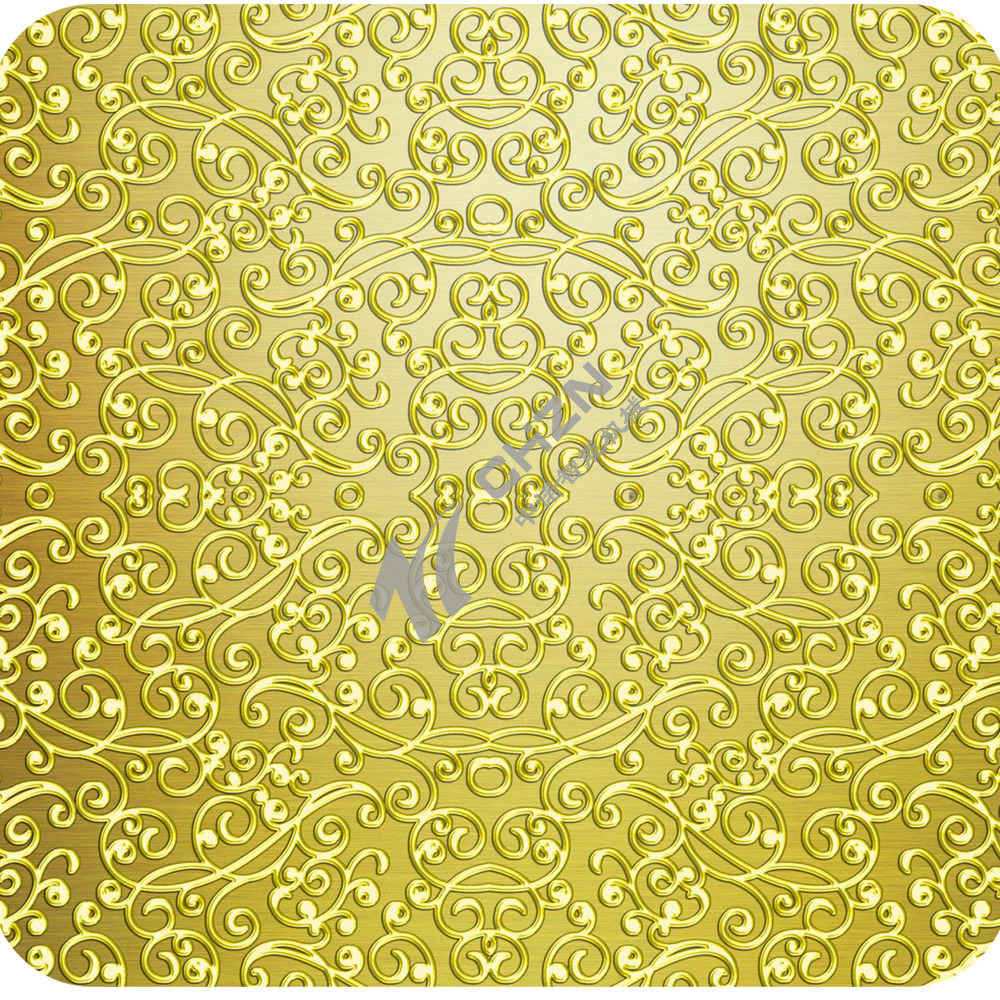 Colorful Embossed Metal Plate