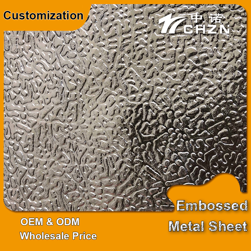 orange peel textured embossed metal panel stucco textured aluminium sheet